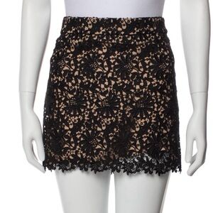 Authentic- Stella McCartney Black Lace Mini Skirt